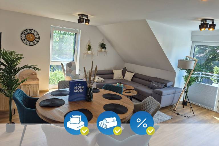 Ferienhaus mit Hund inDornum, Nordsee  f&uuml;r max. 4 Personen