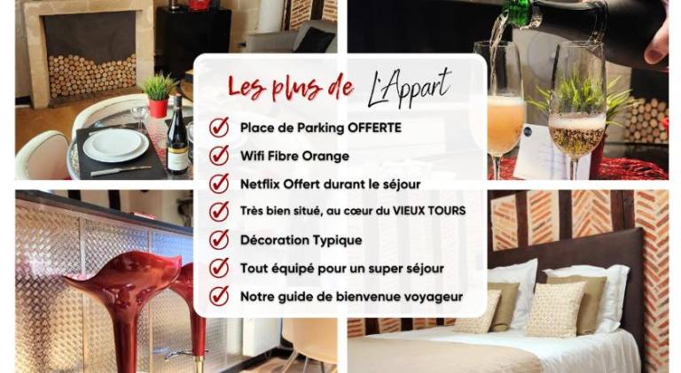 Rental apartment with 1 room for 4 persons in Chinon