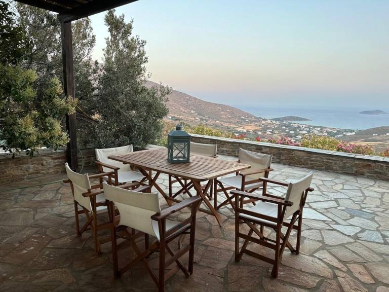 Villa with yard | Suitable for remote work in Andros