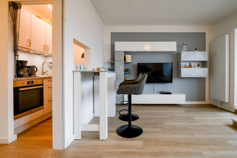 SF01 Moderne Ferienwohnung in Cuxhaven-Sahlenburg – seitlicher Meerblick & Sauna — photo 4
