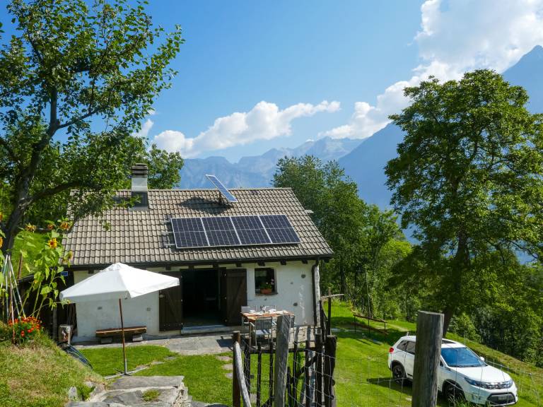 Ferienhaus mit Hund in Acquarossa, Tessin für max. 4 Gäste