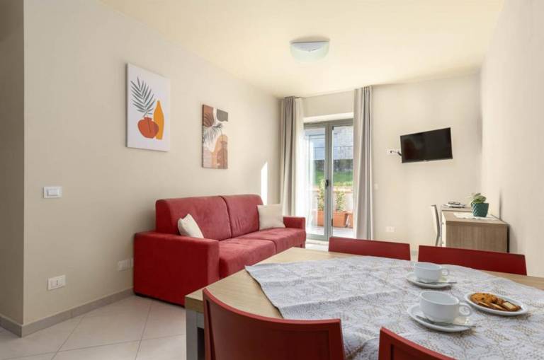 Apartment with patio in Sovicille
