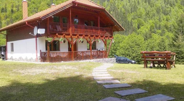 Lodge with BBQ, patio & yard in Brasov