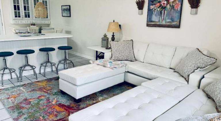 Vacation home with barbecue, heated pool & patio in Bay City, AL