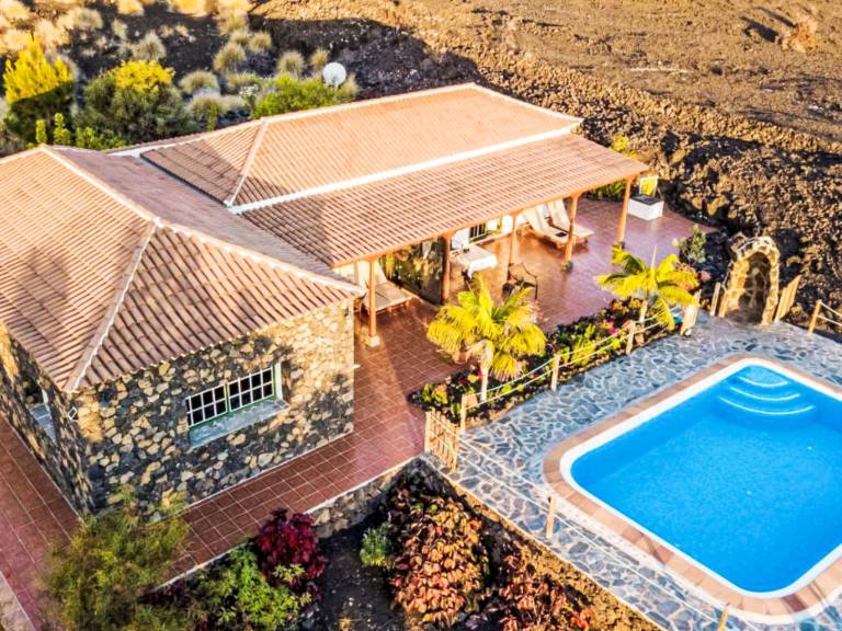 Ferienhaus in Todoque, Kanarische Inseln f&uuml;r max. 2 Personen am Atlantik