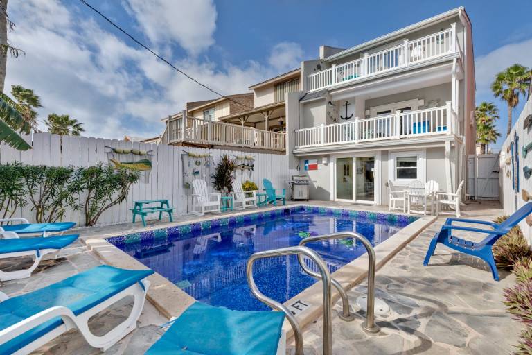Vacation home with pool in South Padre Island, TX