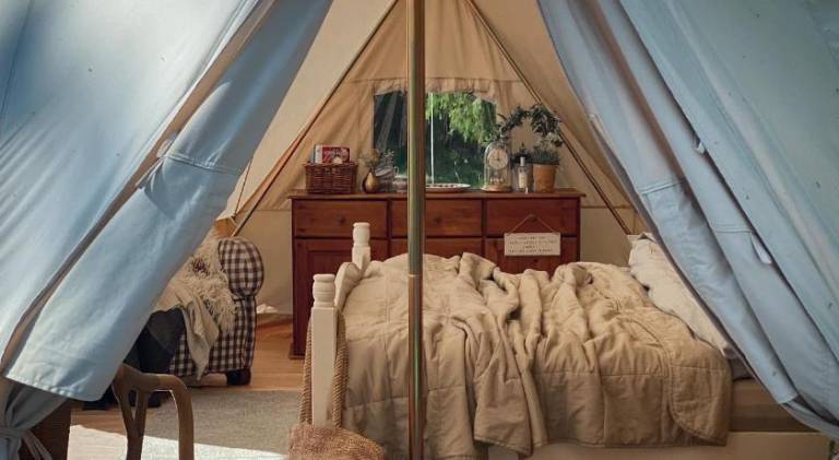 Idyllisk glamping rett ved elven — photo 2