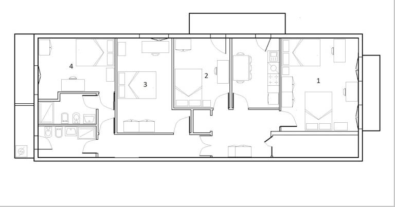 Gemeinschaftszimmer  Padua