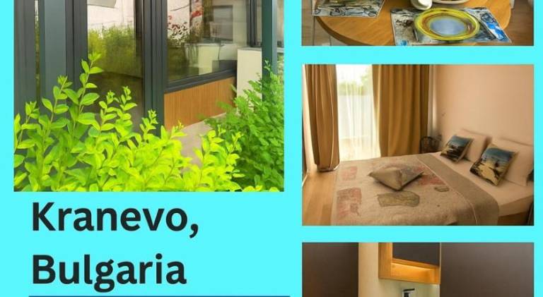 House with yard, BBQ & patio in Albena