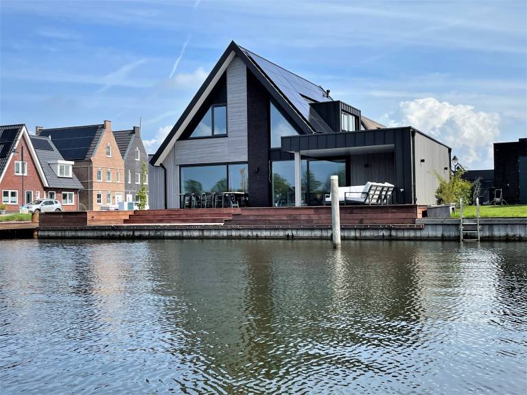 New modern villa on waterfront