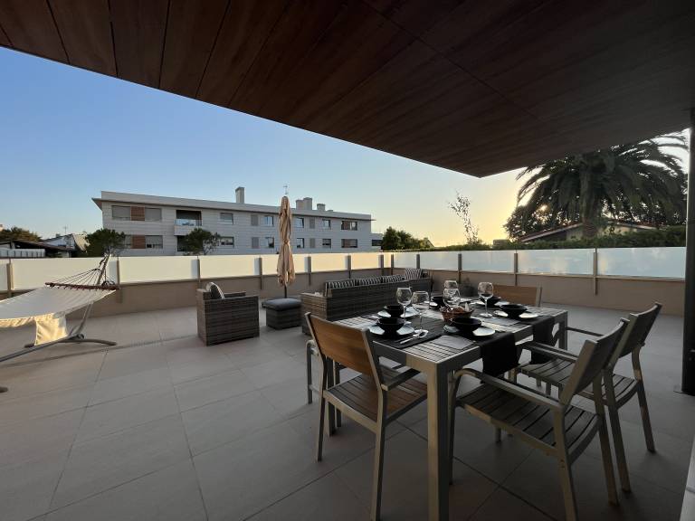 Ferienwohnung mit Pool in Moreaga, Atlantikküste Spanien f&uuml;r max. 4 Personen am Atlantik