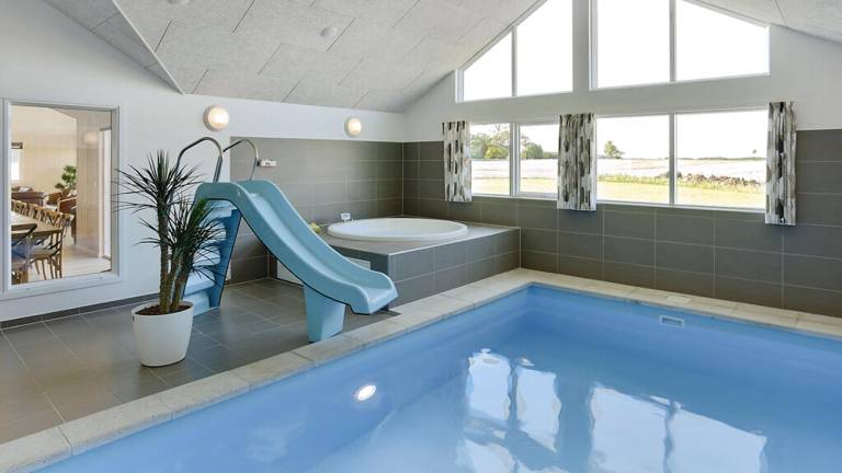 Vacation home with terrace, private pool & yard in Bogense