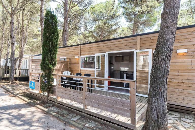 Campsite Le Chêne Gris - Mobile home Premium 3 bdr. 6 pers. Decking A/C in Meaux