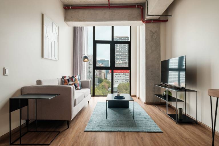 Corner 1-Bedroom in New Polanco Luxury Tower in Mexico City