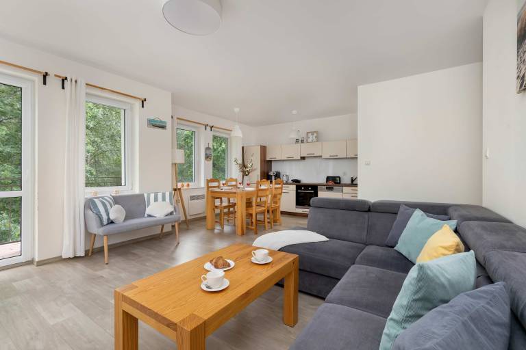 Family-oriented holiday apartment with fast internet | Sea view | Beach nearby | Pets allowed in Miedzyzdroje