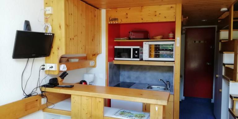 200m from resort center, 2nd floor, view resort, balcony, tv, ski locker, 30m², Les Arcs — photo 2