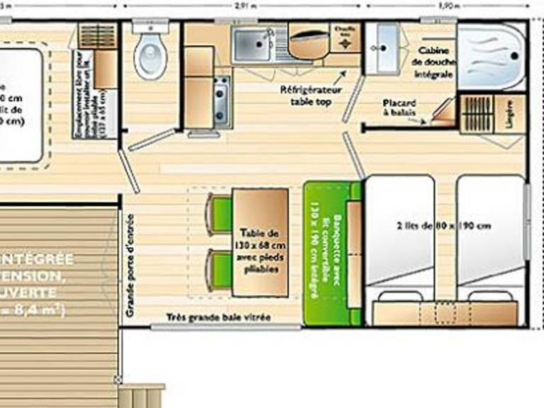 Mobile home with patio & heated pool — photo 5