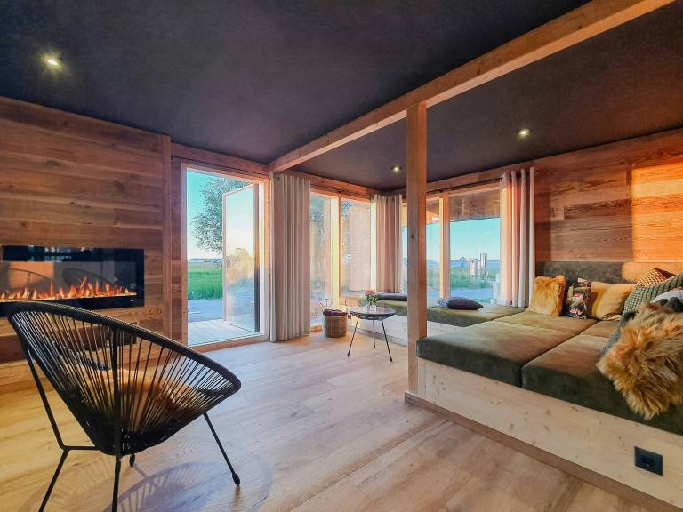 Luxus Chalet mit Meerblick am Salzhaff