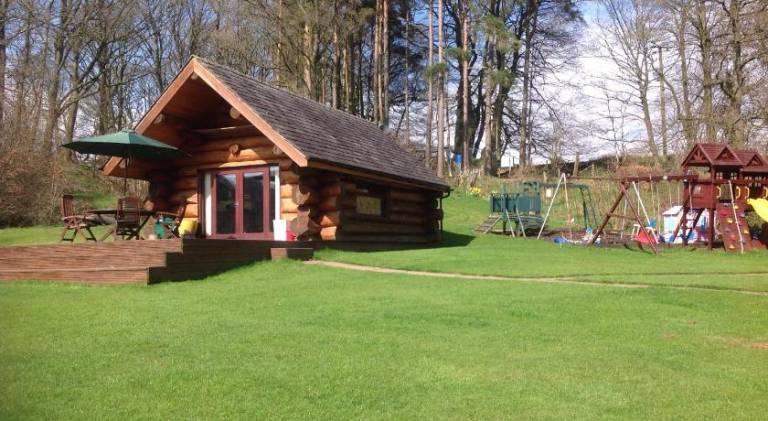 Lyne view, log cabin in Carlisle