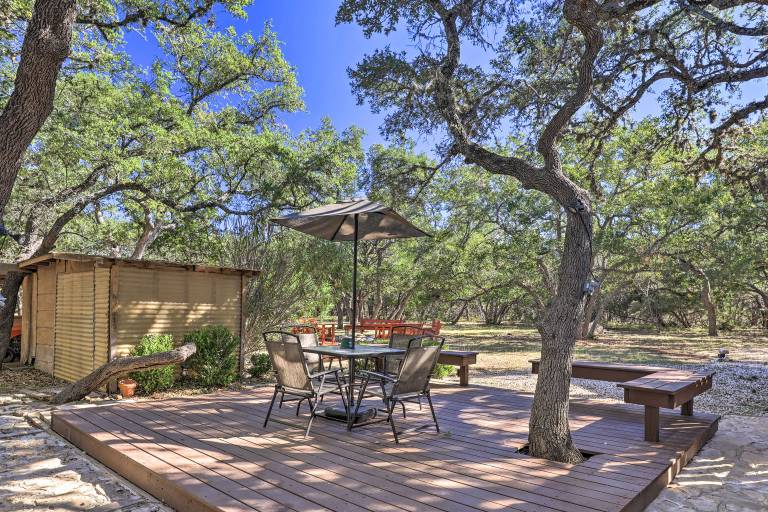 Rustic Canyon Lake Cabins w/ Hot Tub on  3 Acres — photo 2