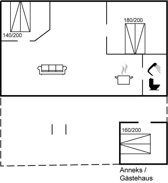 66 m² Ferienhaus ∙ 3 Schlafzimmer ∙ 6 Gäste – Bild 29