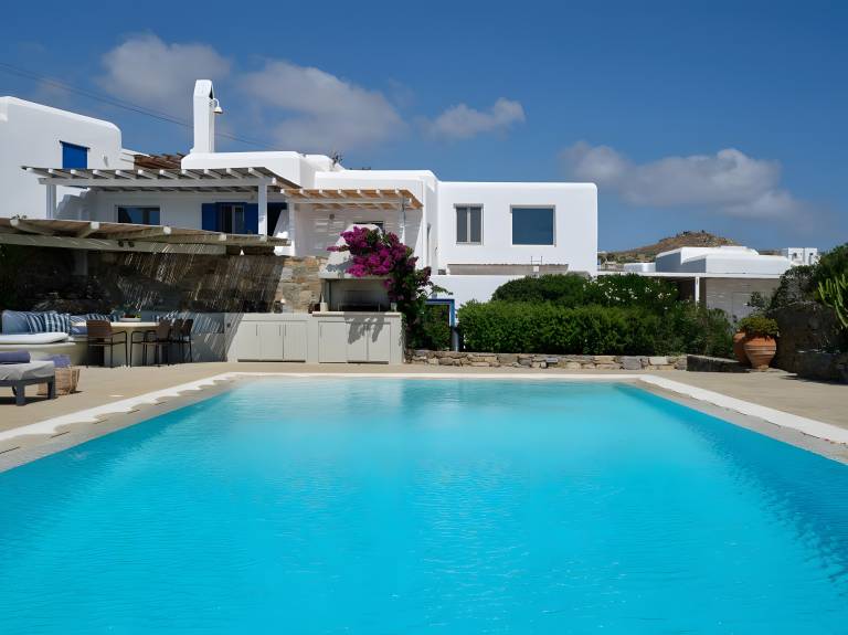 Villa with grill, fast internet & garden | Garden view in Mykonos