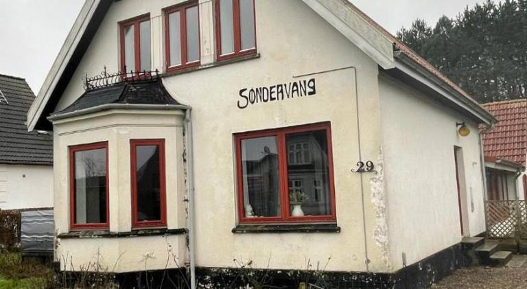 Motel Villa Søndervang twin room in Middelfart