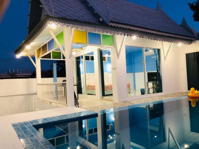 Villa with barbeque & pool | Suitable for remote work in Phetchaburi