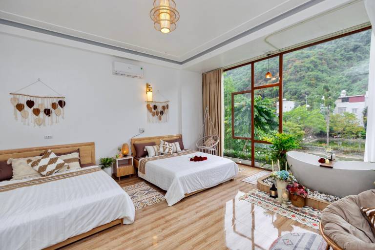 House with yard & barbecue | Pets are welcome in Moc Chau