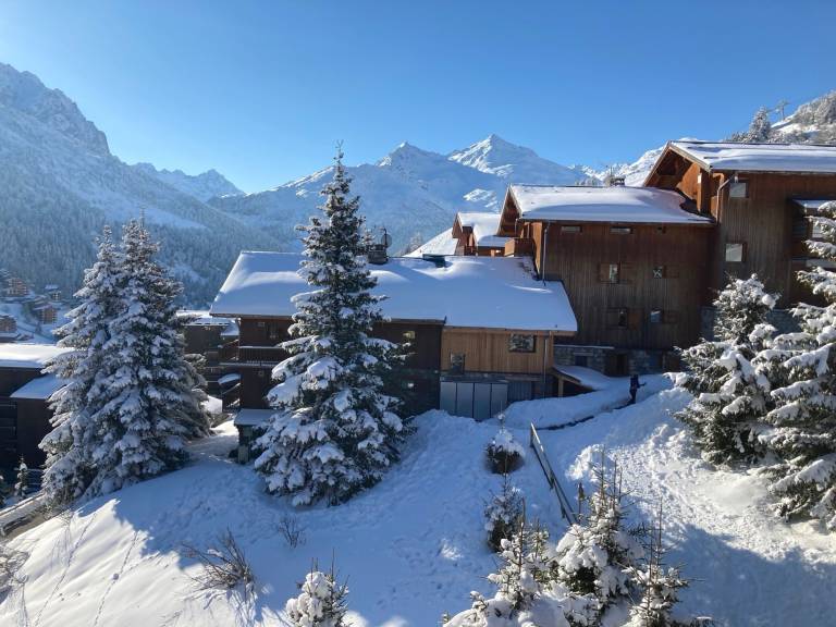 Duplex Apartment in Meribel Mottaret with Mountain Views, Near the Slopes in Courchevel