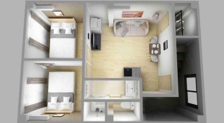 45 m² Ferienwohnung