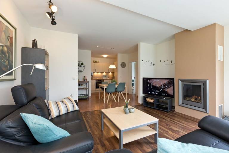 Modernes Ferienapartment - Tap In - mit Sauna & Terrasse. in Goehren-Lebbin