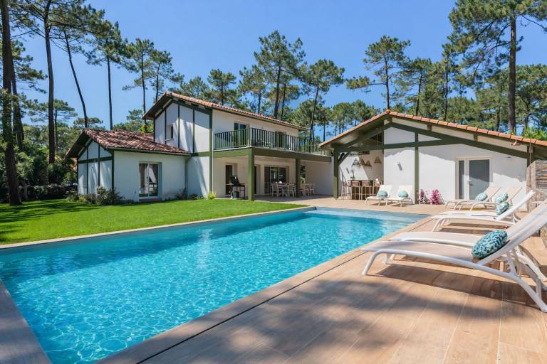 Ferienhaus in Seignosse, Le Penon f&uuml;r max. 12 Personen am Atlantik