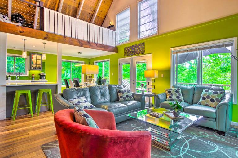 Mtn-View Gem in Lake Lure w/ Game Room & Fire Pit — photo 4