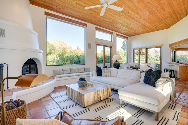 Red Rock Views Uptown Sedona Home Near Trails