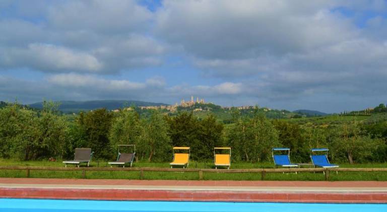 Farm with garden, terrace & pool in San Gimignano