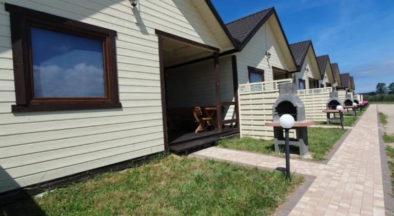 House with patio, BBQ & garden in Darlowo