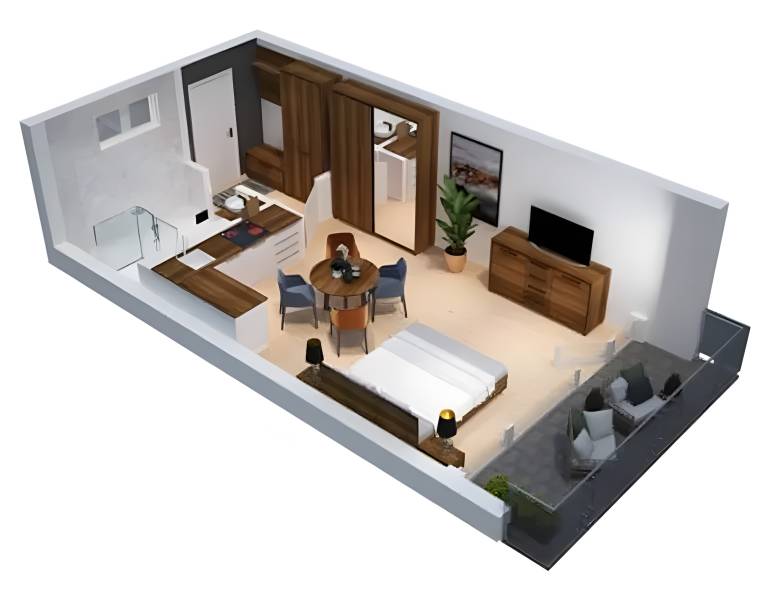 Apartment with fast internet | Garden view — photo 3