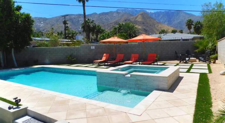 Vacation home with pool in Palm Springs, CA