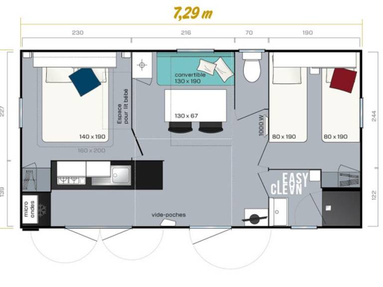 Mobile home with heated pool & terrace | Pet-friendly — photo 5