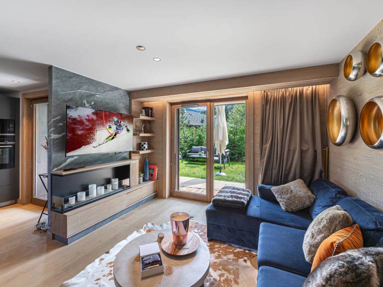 Stunning apartment with garden in Megève, 3 bedrooms, pets allowed — photo 5