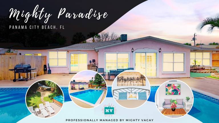 Mighty Paradise Private Pool, Hot Tub, GameRm, Dog-Friendly, Steps to Beach ️ in Rosemary Beach, FL