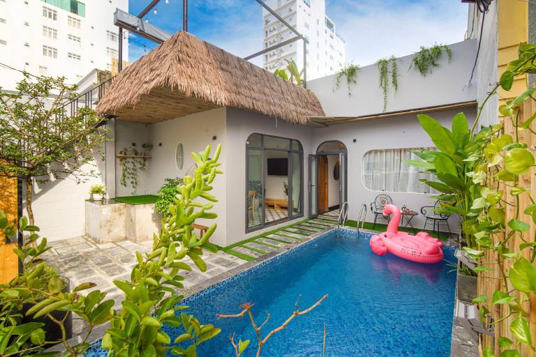 Big villa with pool & grill | Beach nearby | Perfect for remote work | Pet-friendly in Da Nang