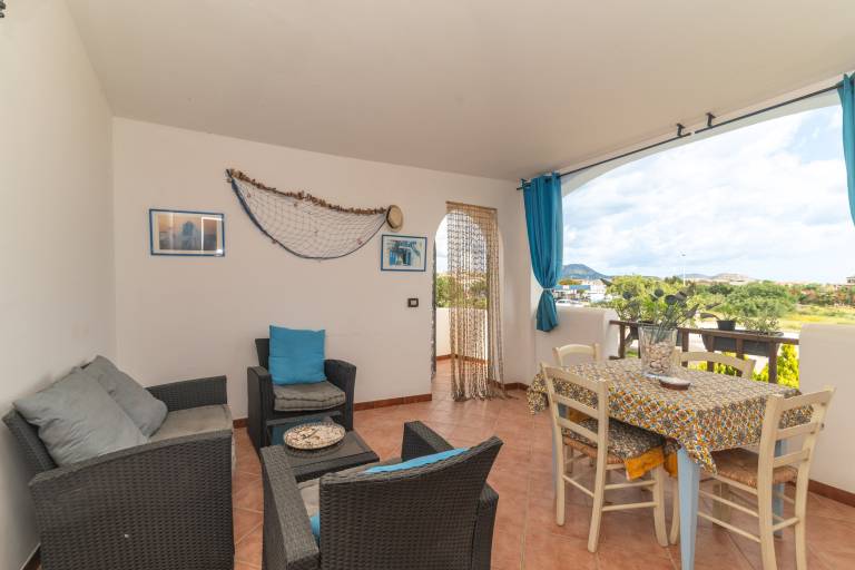 Apartment 'La Terrazza' with Sea View, Private Terrace and Air Conditioning in Loiri Porto San Paolo