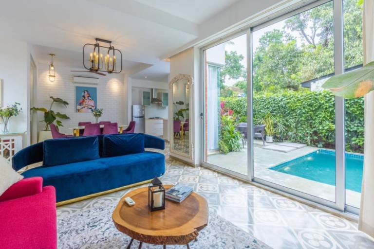 Villa Venus 2BHK w Pvt Pool 10 mins from Beach