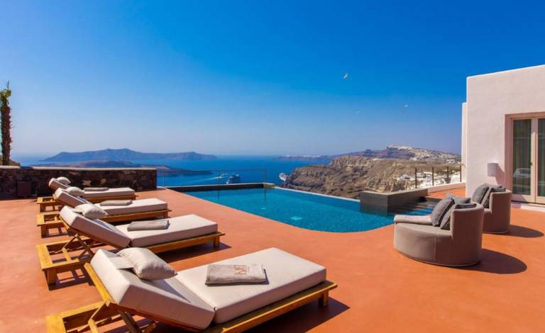Glorious Santorini Villa Villa Imrahil 2 Bedrooms Breathtaking Sea View in Santorini