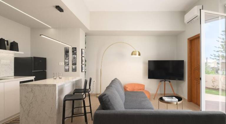 Fully equipped wonderful holiday apartment with yard & patio | Good for workation | Pets allowed in Rethymno