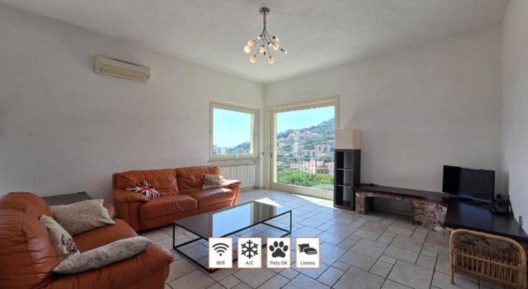 Rental apartment with 2 rooms for 5 persons in Loano