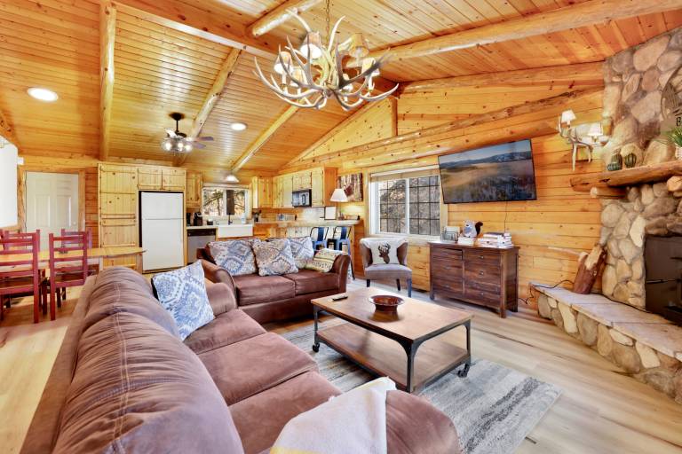 Cabin with patio, barbecue & hot tub | Lake view — photo 3