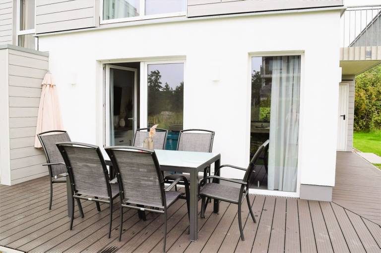 Modernes Ferienhaus, Sauna, Süd-Terrasse, Loggia mit Meerblick, Haustiere - NEU GLASFASERANSCHLUSS in Wangerland